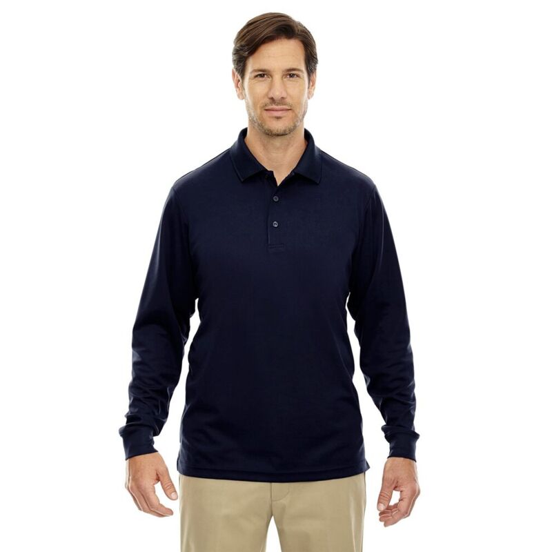Men's Tall Pinnacle Performance Long Sleeve Piqué Polo Thumbnail